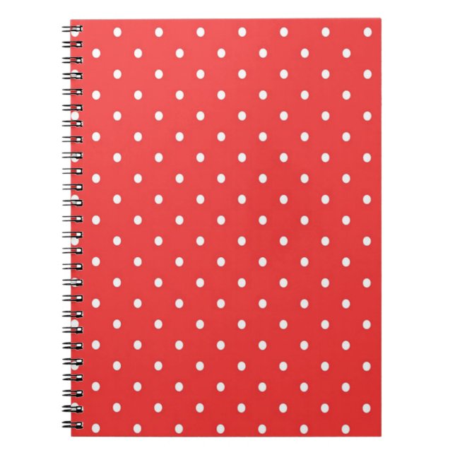 Cuaderno Rojo con lunares blancos (Frente)