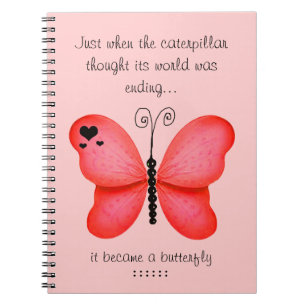 Cuaderno rojo de la mariposa