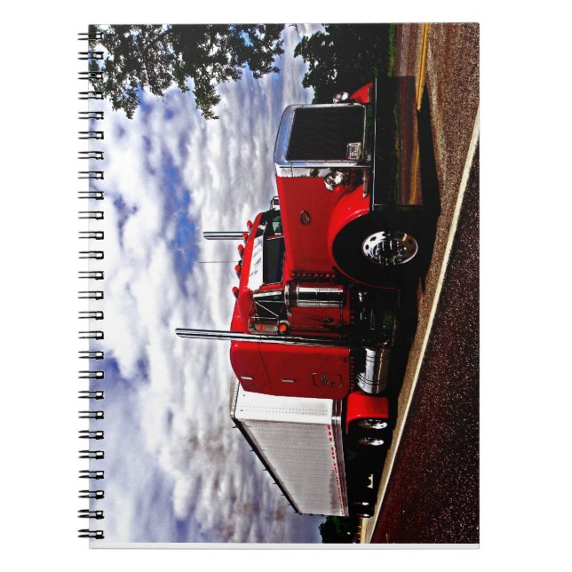 Cuaderno rojo de Sensenig Peterbilt 379 (Frente)