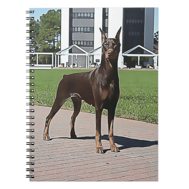Cuaderno rojo del Doberman (Frente)