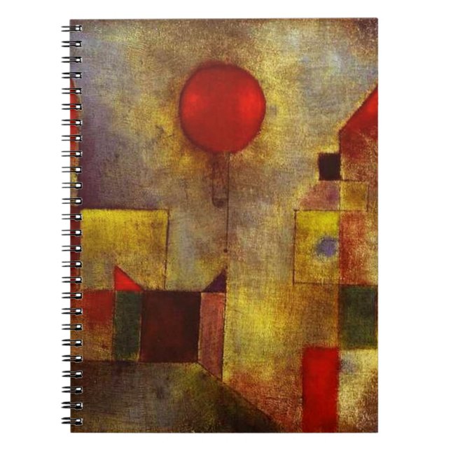 Cuaderno rojo del globo de Paul Klee (Frente)