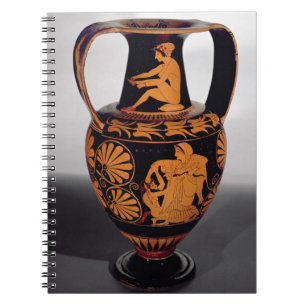 Cuaderno Rojo-figura amphora del ático que representa un