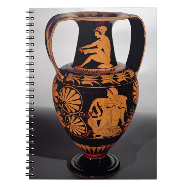 Cuaderno Rojo-figura amphora del ático que representa un (Frente)