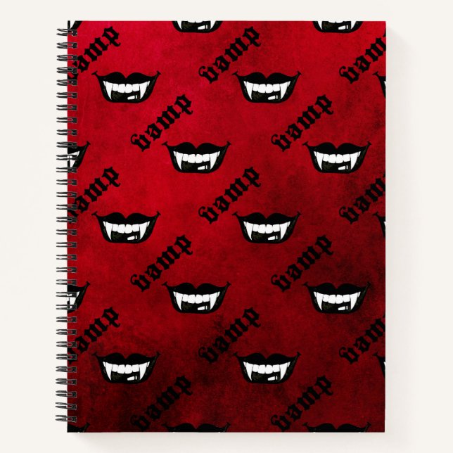 Cuaderno Rojo gótico Vamp (Anverso)