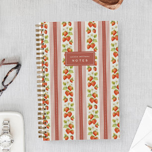 Cuaderno Rojo   Mercado de Fresas Personalizadas del Granje