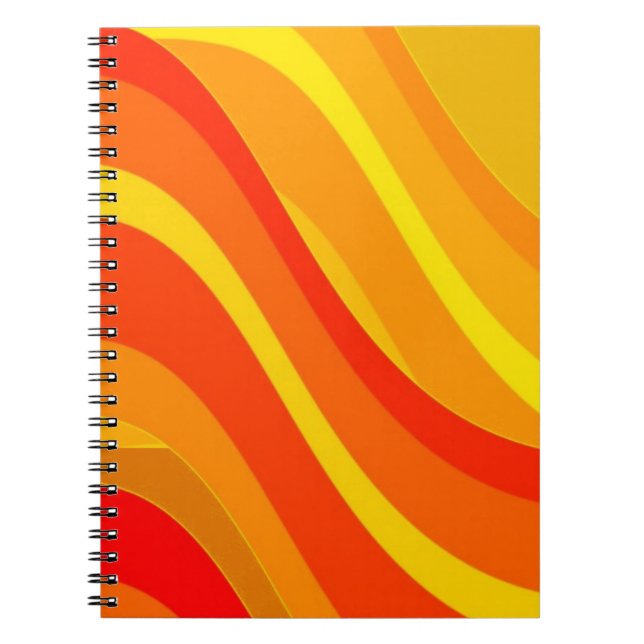 Cuaderno rojo naranja y amarillo (Frente)