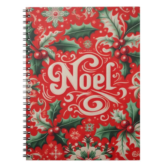 Cuaderno Rojo Noel y Verde (Frente)