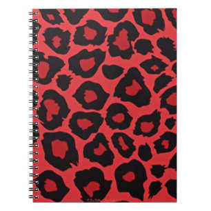 Cuaderno Rojo rojo de la impresión del leopardo rocoso de R