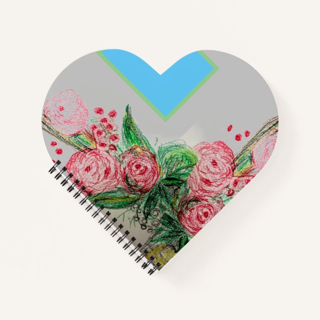 Cuaderno Rojo Rosas (Anverso)