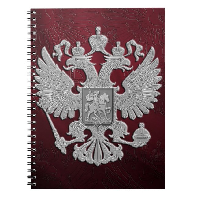 Cuaderno Rojo ruso de la bandera del símbolo (Frente)