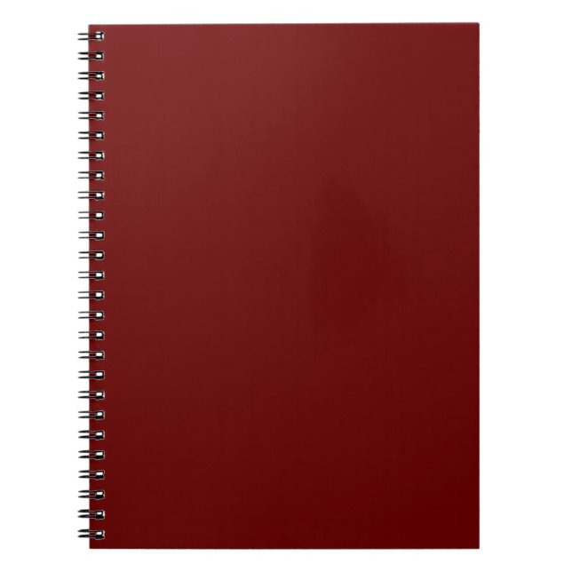 Cuaderno Rojo sangre (color sólido)   (Frente)