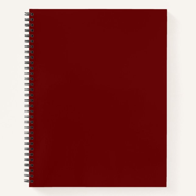 Cuaderno Rojo sangre (color sólido)   (Anverso)