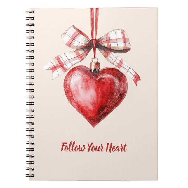 Cuaderno Rojo Sigue Tu Corazón (Frente)