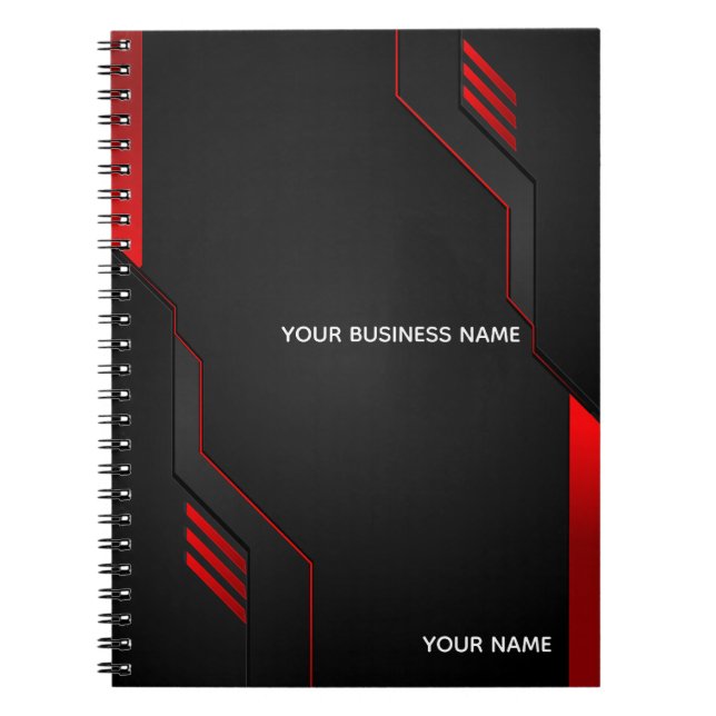 Cuaderno Rojo y negro de encargo (Frente)