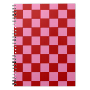 Cuaderno Rojo y rosado caliente bajo control