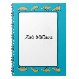 Cuaderno Rojo zorro personalizado