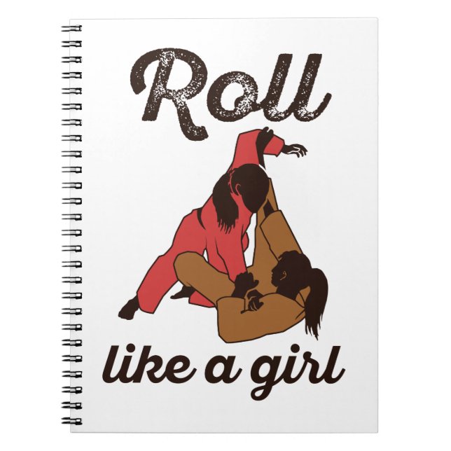 Cuaderno Roll Like a Chica Jiu Jitus (Frente)