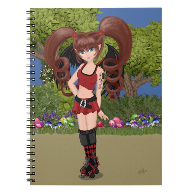 Cuaderno Roller Derby Anime Fairy Skin (Frente)
