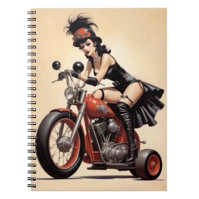 Cuaderno Roller Derby Biker Chick (Frente)