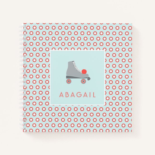 Cuaderno Roller Skate - Coral (Anverso)