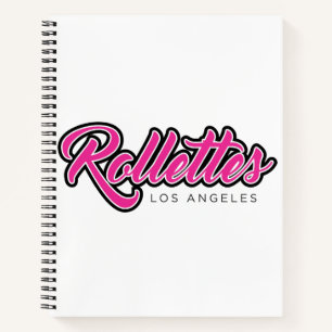 Cuaderno Rollette logotipo rosa del bloc de notas
