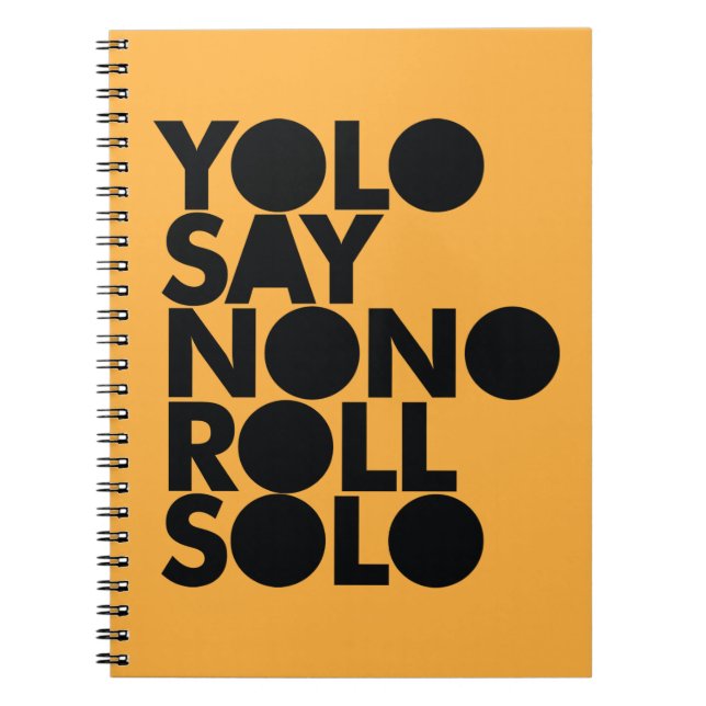 Cuaderno Rollo de YOLO llenado a solas (Frente)