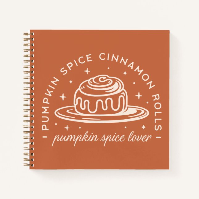 Cuaderno Rollos de canela de calabaza y especias (Anverso)