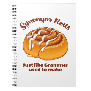 Cuaderno Rollos de sinónimo como Grammer solía hacer