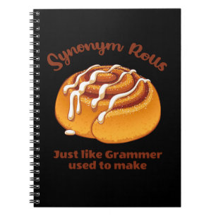 Cuaderno Rollos de sinónimo como Grammer solía hacer