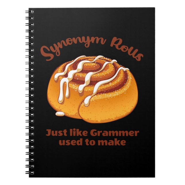 Cuaderno Rollos de sinónimo como Grammer solía hacer (Frente)