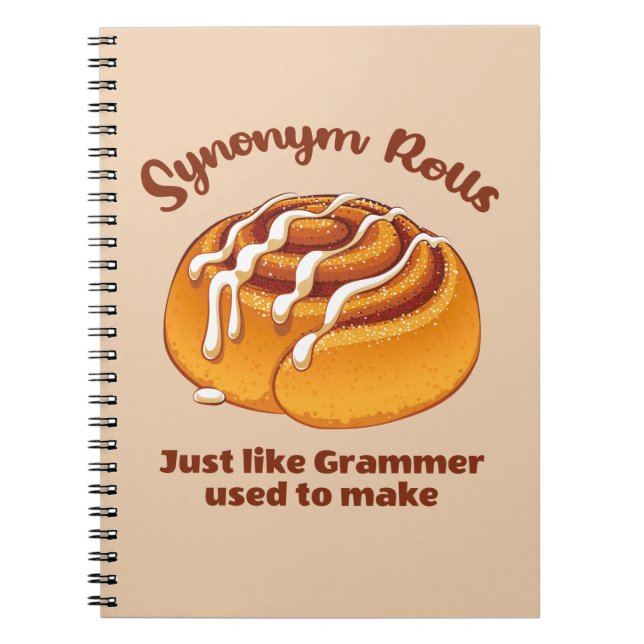 Cuaderno Rollos de sinónimo como Grammer solía hacer (Frente)
