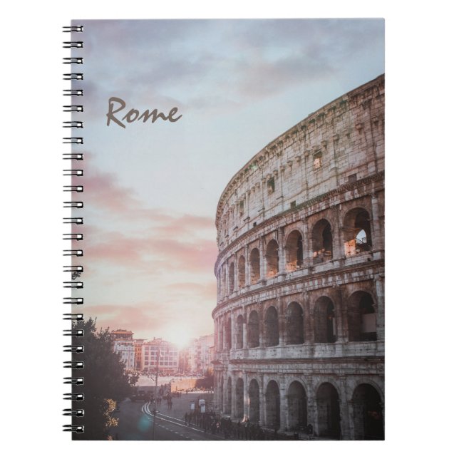 Cuaderno Roma Arquitectura antigua, paisaje de ciudad atard (Frente)