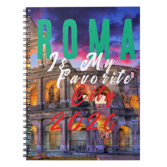 Cuaderno Roma es mi ciudad favorita (Frente)