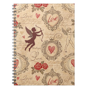 Cuaderno Romance de Cupido Victoriano Ornamentado
