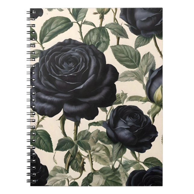 Cuaderno **"Romance oscuro: Rosas provinciales de la época  (Frente)