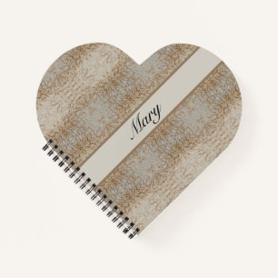 Cuaderno Romance Rústico   Lana de Oveja Personalizada