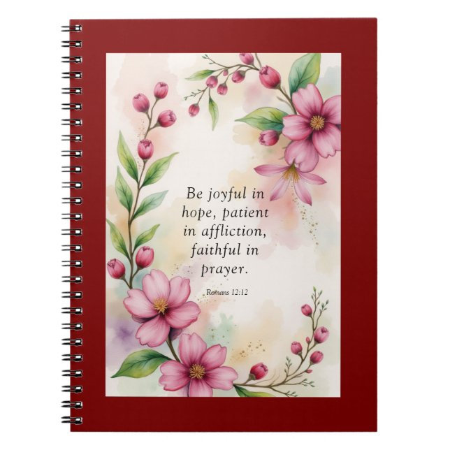 Cuaderno Romanos 12:12 (Frente)