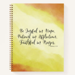 Cuaderno Romanos 12:12 Sean alegres en esperanza Biblia cri