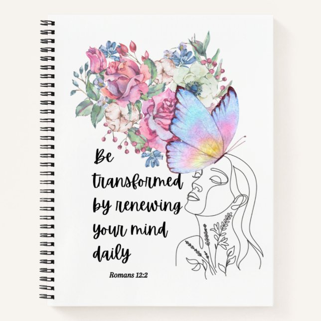 Cuaderno Romanos 12:2 Portátil (Anverso)