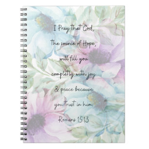 Cuaderno Romanos 15:13 Portátil