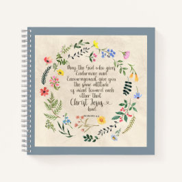 Cuaderno Romanos 15:5 Biblia Verse Image