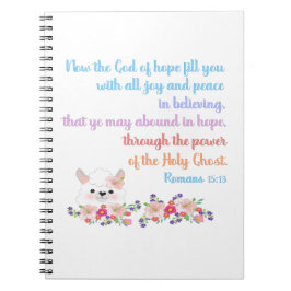 Cuaderno Romanos 15 Biblia Verse Design