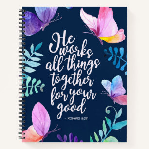 Cuaderno Romanos 8:28 Él hace que todas las cosas obren par