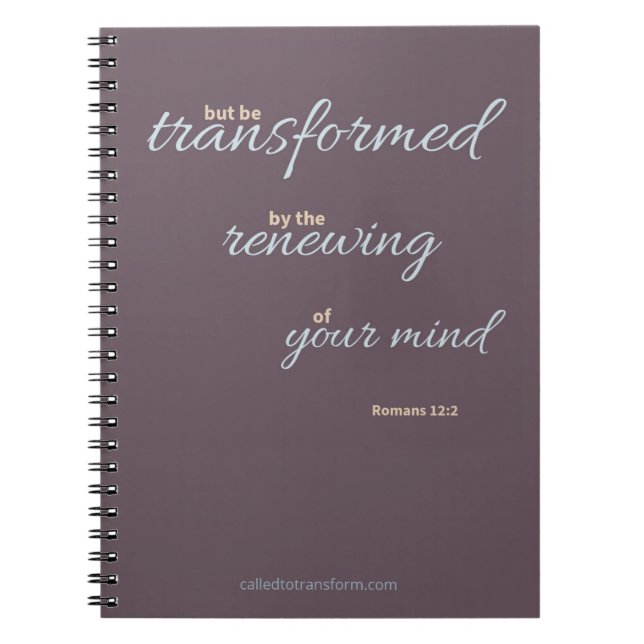 Cuaderno Romans 12:2 Notebook (Frente)