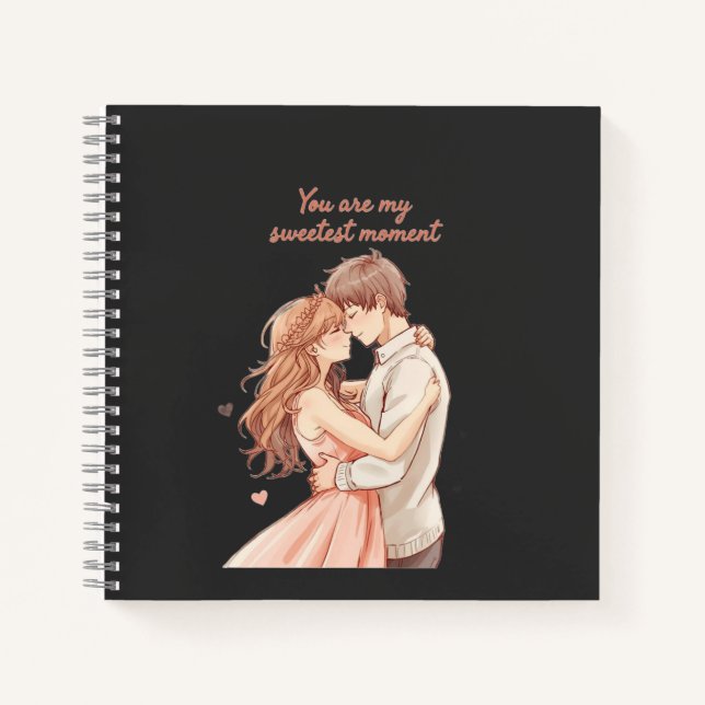 Cuaderno Romantic Anime Couple - Sweet Valentine Moment (Anverso)