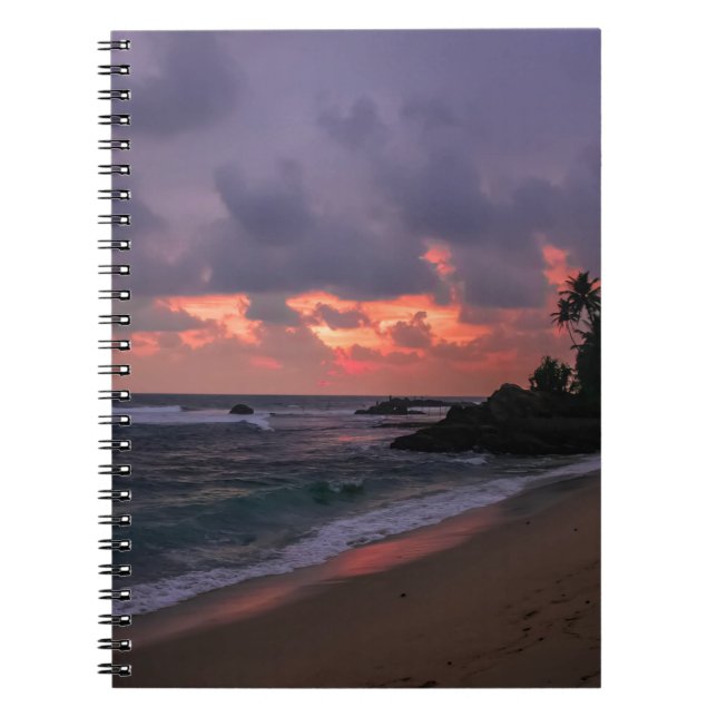 Cuaderno Romantic Beach at Dusk (Frente)