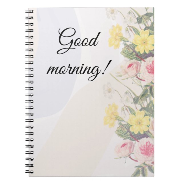 Cuaderno Romantic cottage flowers wallpaper (Frente)