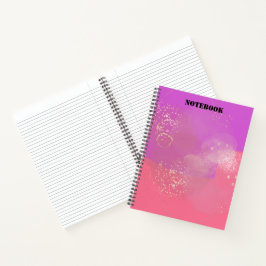 Cuaderno Romantic glitter pink art