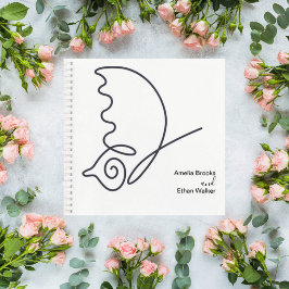 Cuaderno Romantic Neutral Toned Guestbook