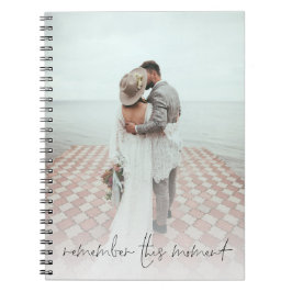 Cuaderno Romántico diciendo dos fotos recuerdan este moment